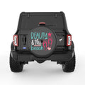 BEAUTY AND THE BEACH BLACK CARBON FIBER TIRE COVER