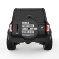 BEING AN ADULT SEEM A BIT EXCESSIVE BLACK TIRE COVER