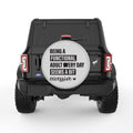 BEING AN ADULT SEEM A BIT EXCESSIVE SILVER CARBON FIBER TIRE COVER