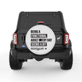 BEING AN ADULT SEEM A BIT EXCESSIVE PEARL  WHITE CARBON FIBER TIRE COVER
