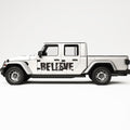 BELIEVE BIGFOOT SIDE GRAPHIC DECAL FITS JEEP GLADIATOR