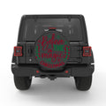 BELIEVE IN THE MAGIC OF CHRISTMAS PEARL  WHITE CARBON FIBER TIRE COVER