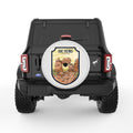 BIG BEND PEARL  WHITE CARBON FIBER TIRE COVER