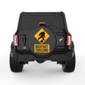 BIGFOOT CROSSING BLACK TIRE COVER