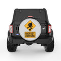 BIGFOOT CROSSING SILVER CARBON FIBER TIRE COVER