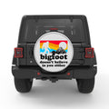 BIGFOOT DOESNT BELIEVE IN YOU EITHER SILVER CARBON FIBER TIRE COVER