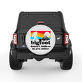 BIGFOOT DOESNT BELIEVE IN YOU EITHER PEARL  WHITE CARBON FIBER TIRE COVER