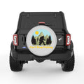 BIGFOOT FISHING SILVER CARBON FIBER TIRE COVER