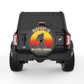 BIGFOOT IS MY SPIRIT ANIMAL BLACK CARBON FIBER TIRE COVER
