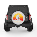 BIGFOOT IS MY SPIRIT ANIMAL SILVER CARBON FIBER TIRE COVER