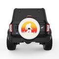 BIGFOOT IS MY SPIRIT ANIMAL WHITE TIRE COVER