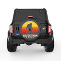 BIGFOOT MOM BLACK CARBON FIBER TIRE COVER