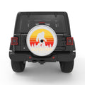 BIGFOOT MOM SILVER CARBON FIBER TIRE COVER