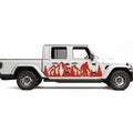 Bigfoot Mountains Forest Decal For Jeep Gladiator