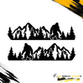 Bigfoot Mountains Forest Decal For Jeep Gladiator