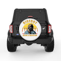 BIGFOOT NEEDS A VACATION WHITE TIRE COVER