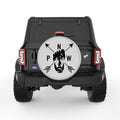BIGFOOT PACIFIC NORTHWEST SILVER CARBON FIBER TIRE COVER