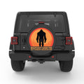 BIGFOOT SAW ME BUT NOBODY BELIEVES HIM BLACK CARBON FIBER TIRE COVER