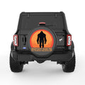 BIGFOOT SAW ME BUT NOBODY BELIEVES HIM BLACK CARBON FIBER TIRE COVER