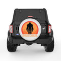 BIGFOOT SAW ME BUT NOBODY BELIEVES HIM PEARL  WHITE CARBON FIBER TIRE COVER