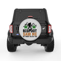 BIGFOOT SAW ME SILVER CARBON FIBER TIRE COVER