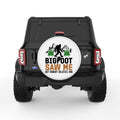 BIGFOOT SAW ME WHITE TIRE COVER