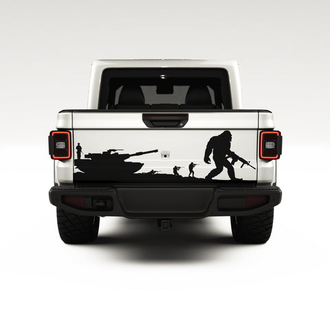 BIGFOOT SOLDIER DECAL SIDE GRAPHIC DECAL FITS JEEP GLADIATOR