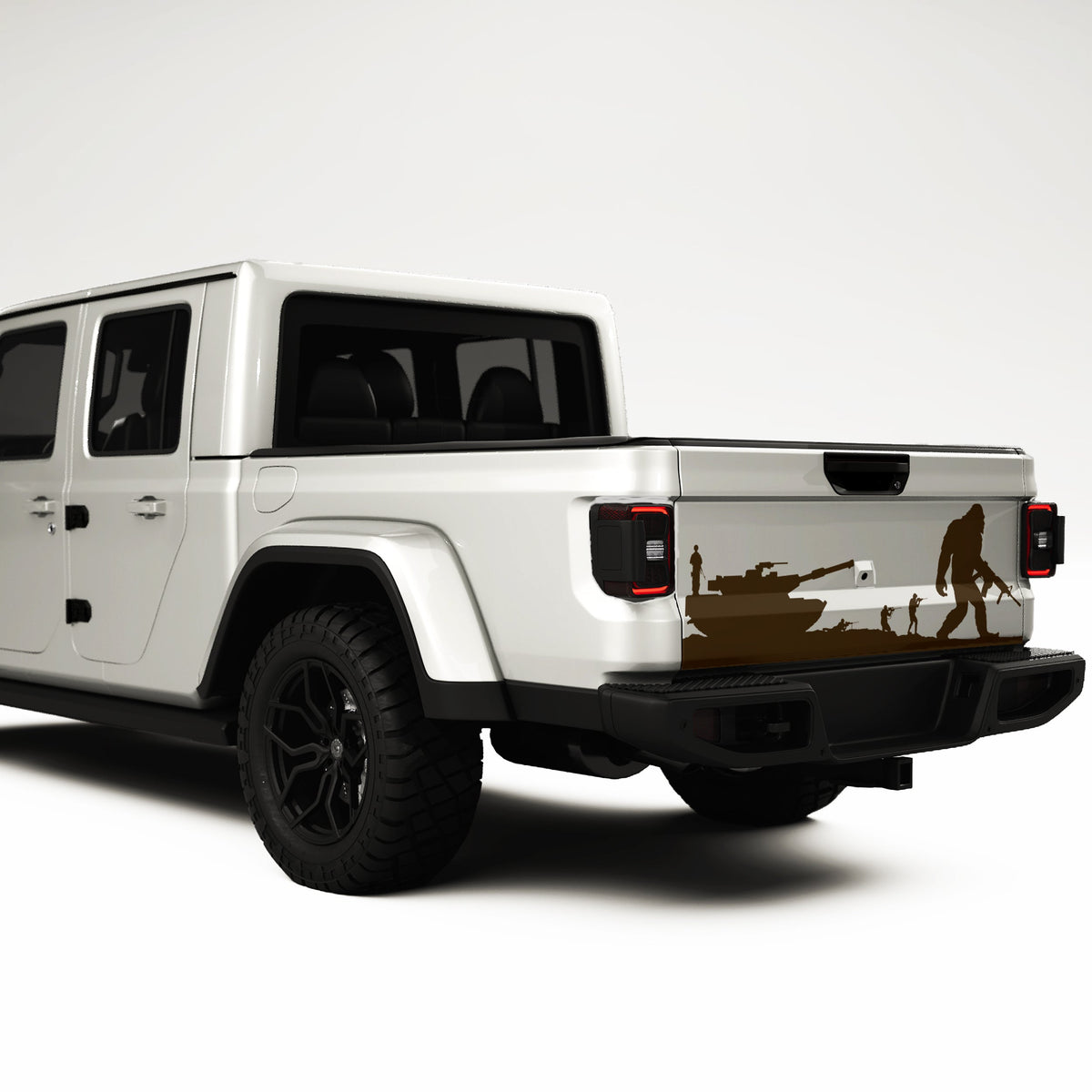 Bigfoot Soldier Decal Side Graphic Decal For Jeep Gladiator| Four Wheel ...