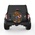 BIGFOOT WITH FIREWORK BLACK TIRE COVER