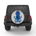Blue Octopus WHITE TIRE COVER