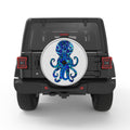 Blue Octopus SILVER CARBON FIBER TIRE COVER