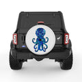 Blue Octopus PEARL  WHITE CARBON FIBER TIRE COVER