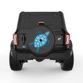 BLUE SEA TURTLE BLACK TIRE COVER