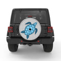 BLUE SEA TURTLE WHITE TIRE COVER