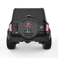 BORN TO DILLY DALLY BLACK CARBON FIBER TIRE COVER