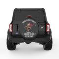 BORN TO DILLY DALLY BLACK TIRE COVER