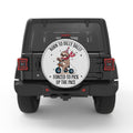 BORN TO DILLY DALLY BLACK TIRE COVER