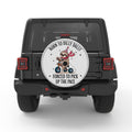 BORN TO DILLY DALLY SILVER CARBON FIBER TIRE COVER
