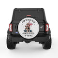 BORN TO DILLY DALLY PEARL  WHITE CARBON FIBER TIRE COVER