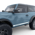 BOTTOM SIDE DOOR STRIPE BRONCO WITH BUCKING BODY GRAPHIC DECAL FITS 2021+ FORD BRONCO 2 DOOR