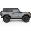 BOTTOM SIDE DOOR STRIPE BRONCO WITH BUCKING SIDE GRAPHIC DECAL FITS 2025 FORD BRONCO 2 DOOR
