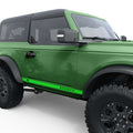 BOTTOM SIDE DOOR STRIPE BRONCO WITH BUCKING BODY GRAPHIC DECAL FITS 2023 FORD BRONCO 2 DOOR