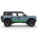 BOTTOM SIDE DOOR STRIPE BRONCO WITH BUCKING SIDE GRAPHIC DECAL FITS 2025 FORD BRONCO 4 DOOR