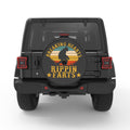 BREAKING HEARTS RIPPING FARTS SASQUATCH BLACK CARBON FIBER TIRE COVER