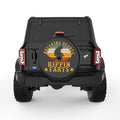 BREAKING HEARTS RIPPING FARTS SASQUATCH BLACK TIRE COVER