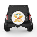 BREAKING HEARTS RIPPING FARTS SASQUATCH WHITE TIRE COVER
