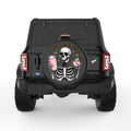 BROKE AND BOUGIE SKELETON BLACK TIRE COVER