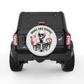 BROKE AND BOUGIE SKELETON PEARL  WHITE CARBON FIBER TIRE COVER