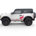 BUCKING SIDE GRAPHIC SIDE GRAPHIC DECAL FITS 2021+ FORD BRONCO 2 DOOR