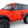 BUCKING SIDE GRAPHIC BODY GRAPHIC DECAL FITS 2021+ FORD BRONCO 2 DOOR